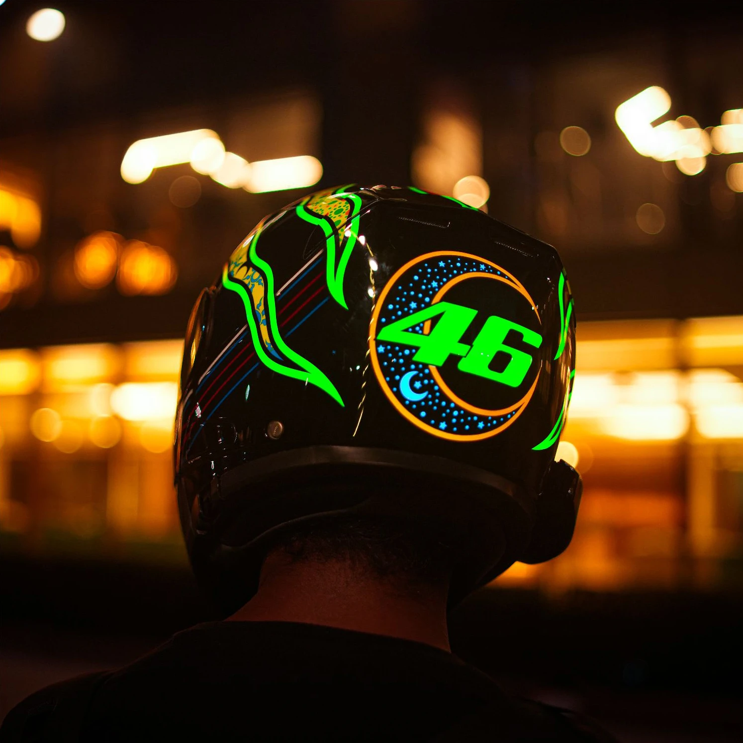 Valentino Rossi Theme Helmet